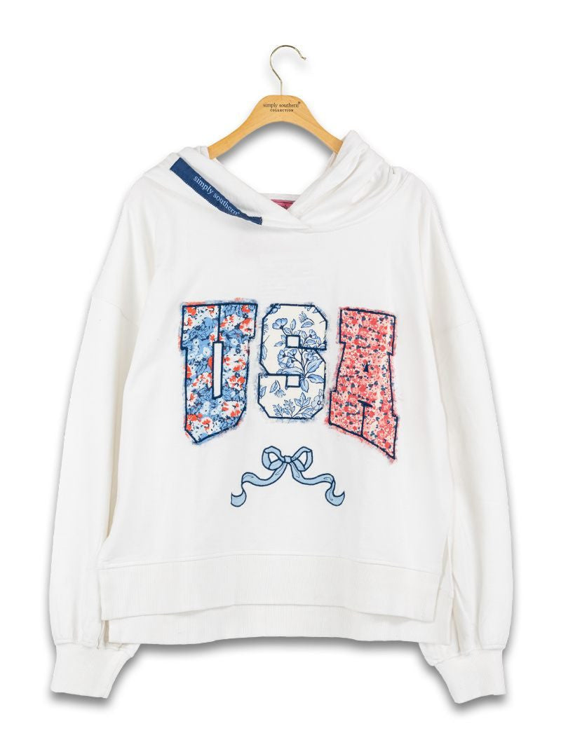 American Sweetheart Floral USA Hoodie