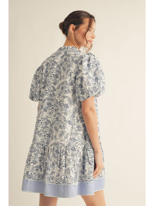 Off the Vine Blue Dress