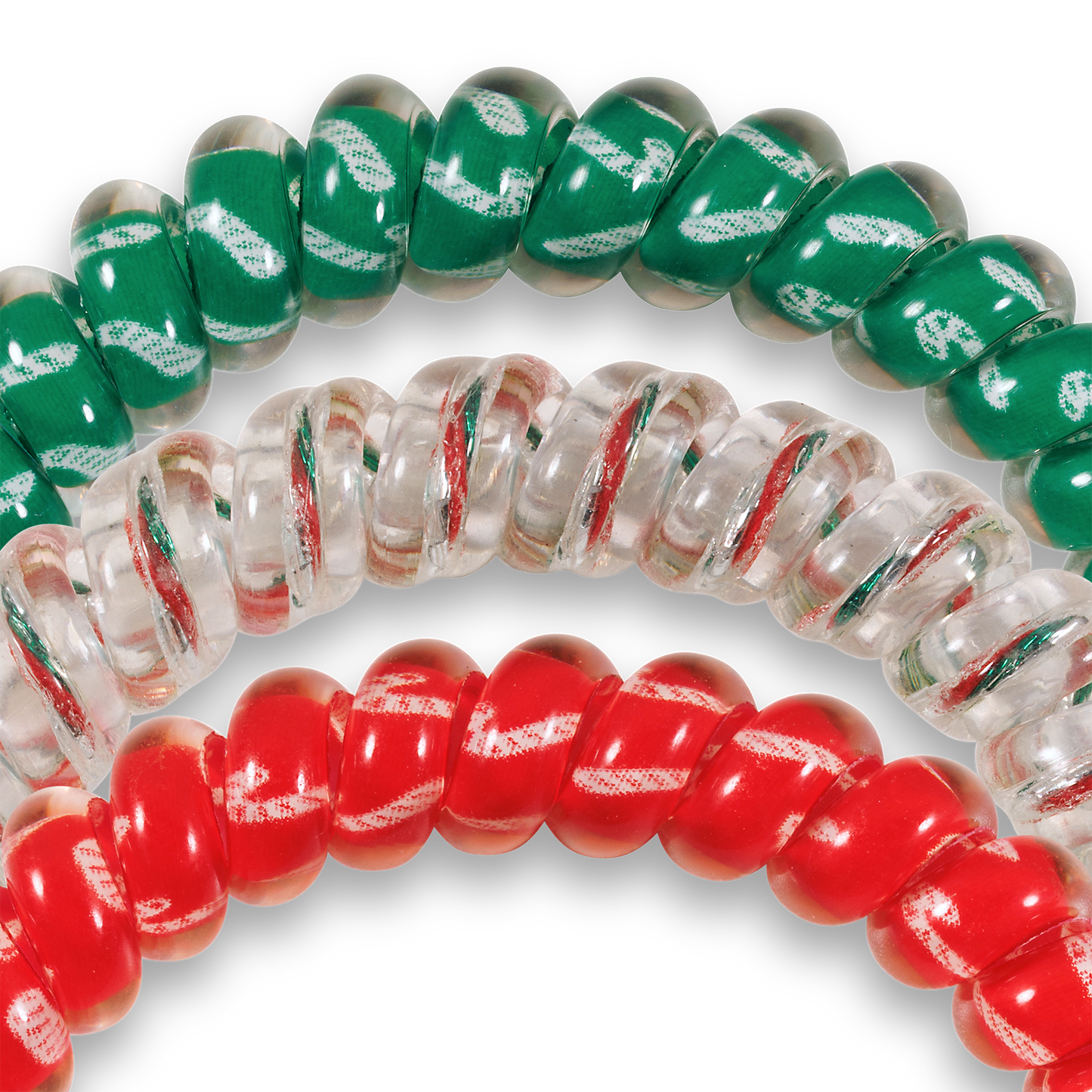 Spiral Hair Coils | Hooked on Christmas Hair Ties