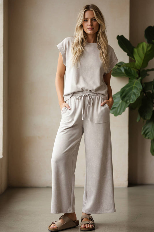 Mineral Wash Bone Scuba Lounge Set