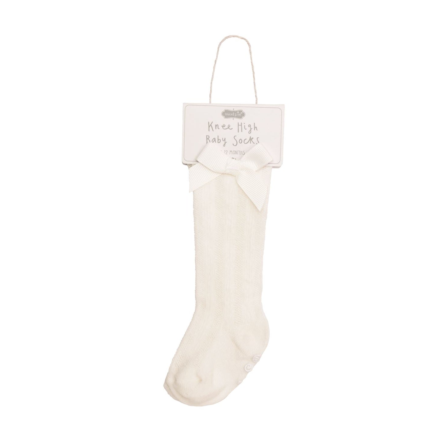 Pointelle Bow Knee Socks
