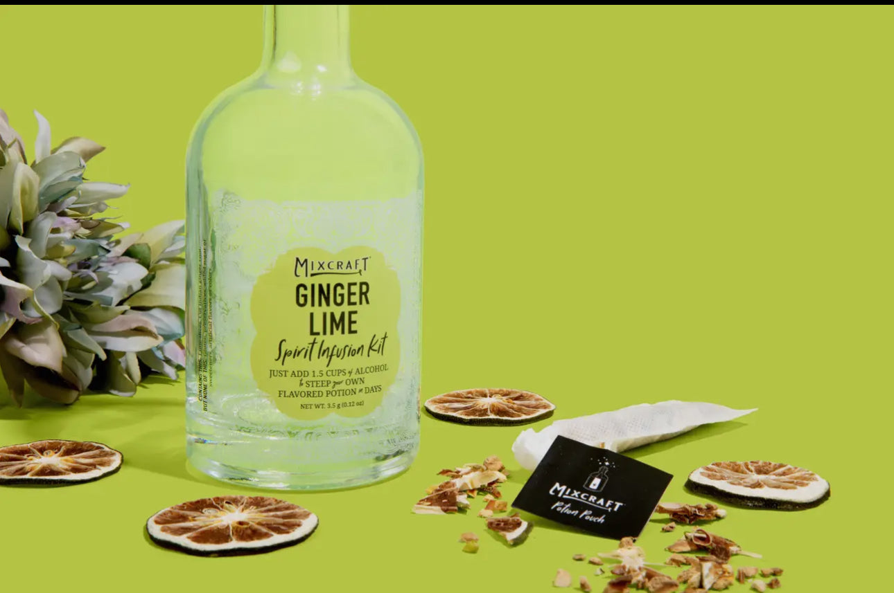 Clear Spirit InFusion Kit bottle for custom cocktails. Available in 500ml and 1L sizes.