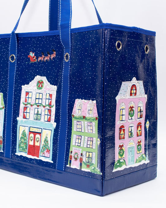Christmas Village Market Tote