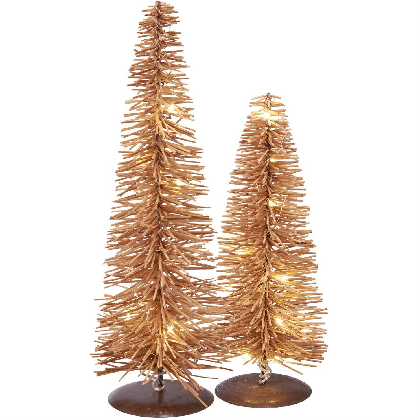 Lighted Rattan Trees
