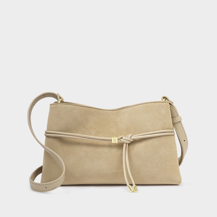 LORI CROSSBODY BAG | Desert Sand Suedette | 6 3/8" x 10 5/8" x 2 15/16"