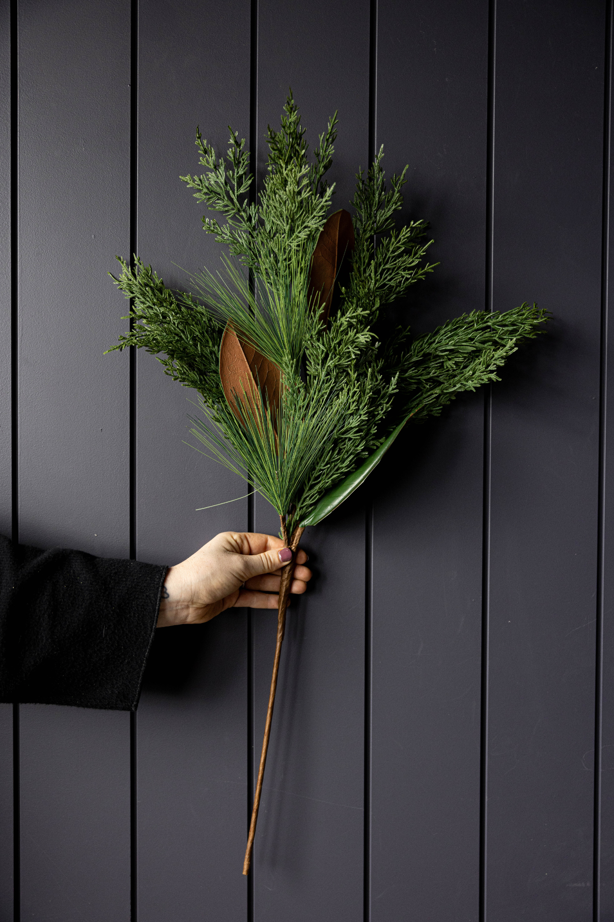 Magnolia Norfolk Cypress Mixed Real Touch Stems: Small Stem - 22"