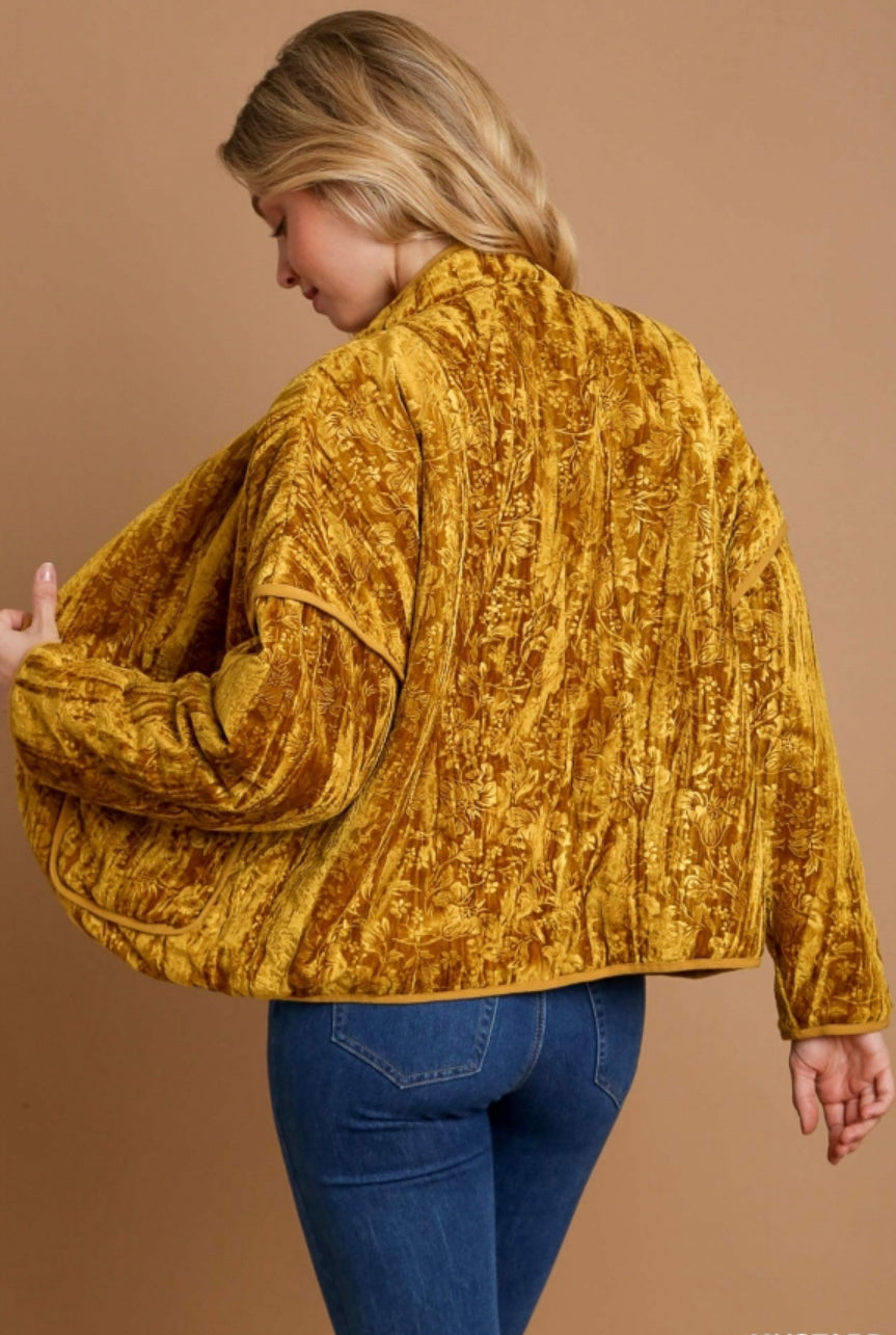 Fall Vintage Velvet Jacket