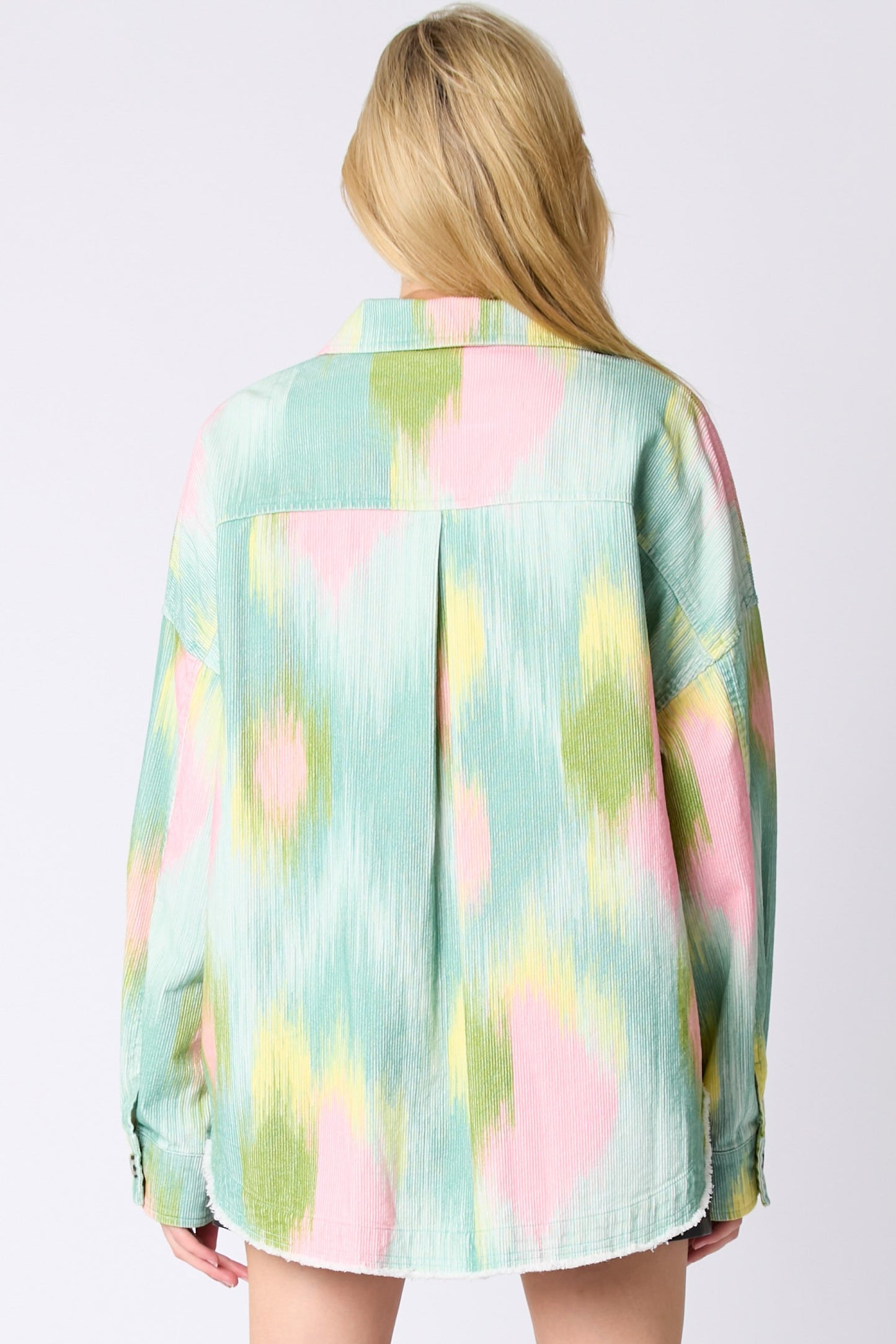 Corduroy Brushed Printed Shacket