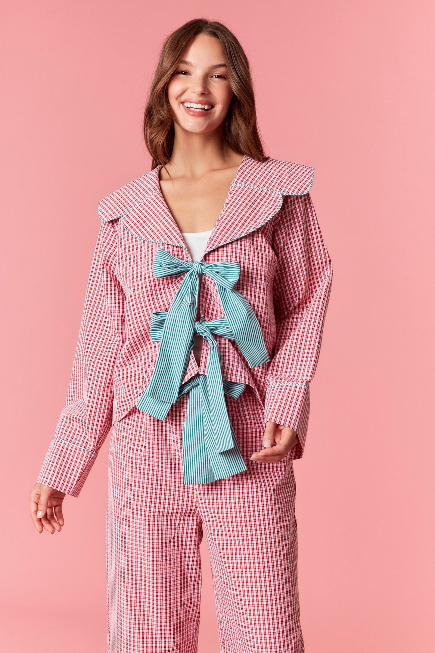 Merry Berry Gingham Plaid Set