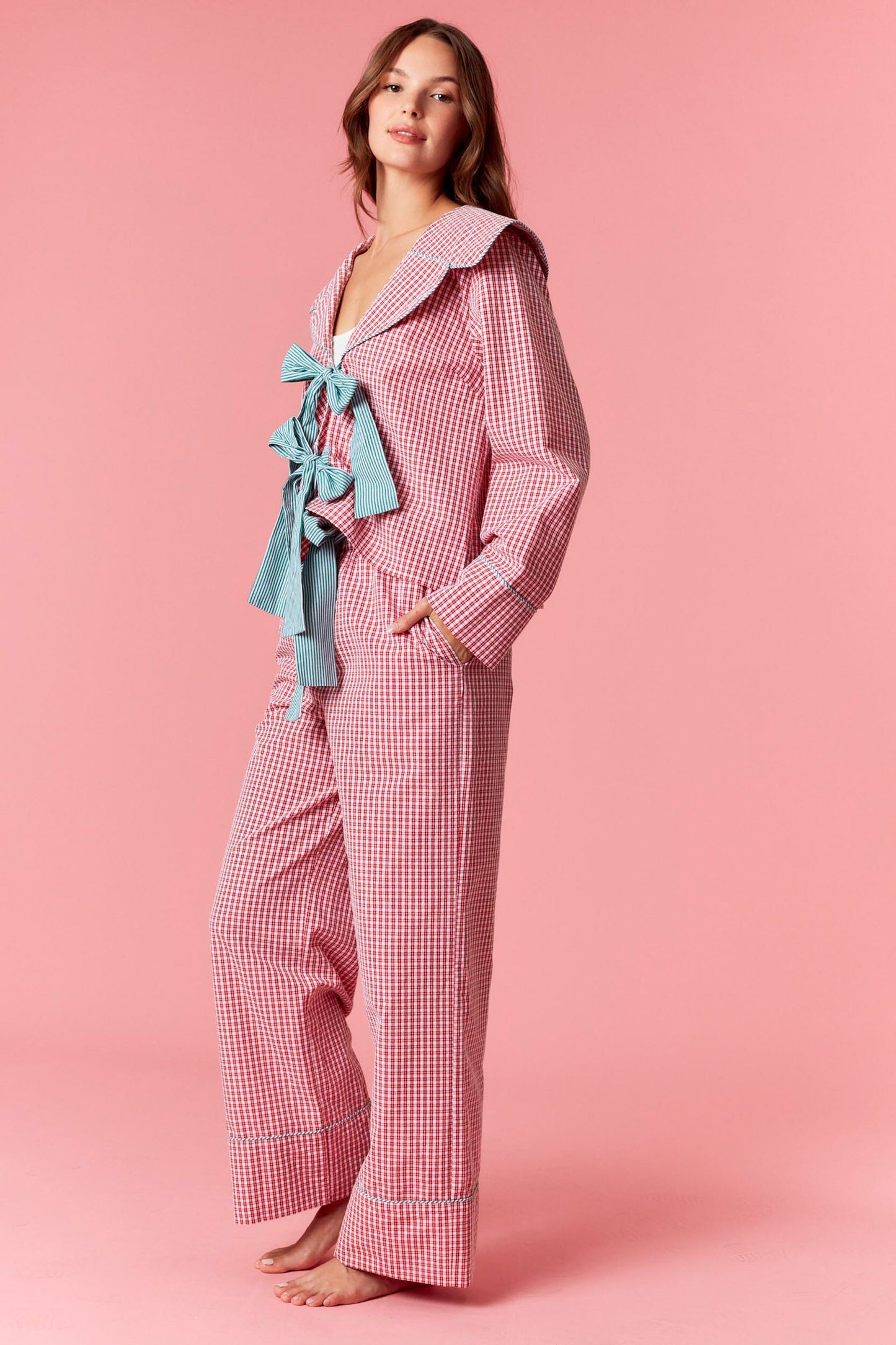 Merry Berry Gingham Plaid Set