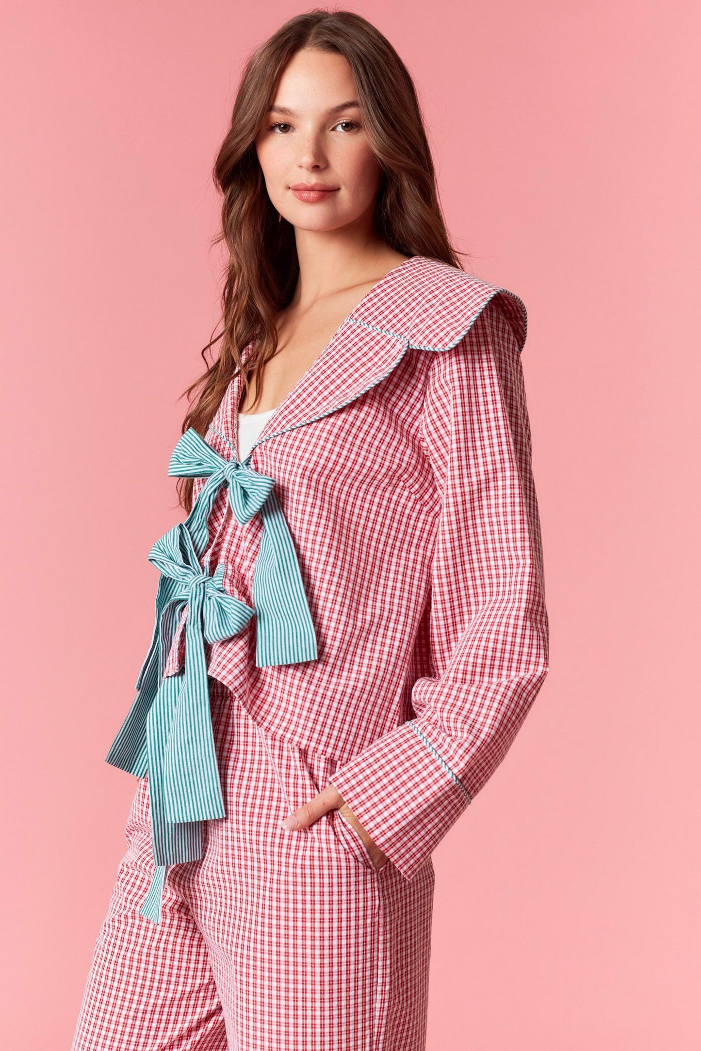 Merry Berry Gingham Plaid Set
