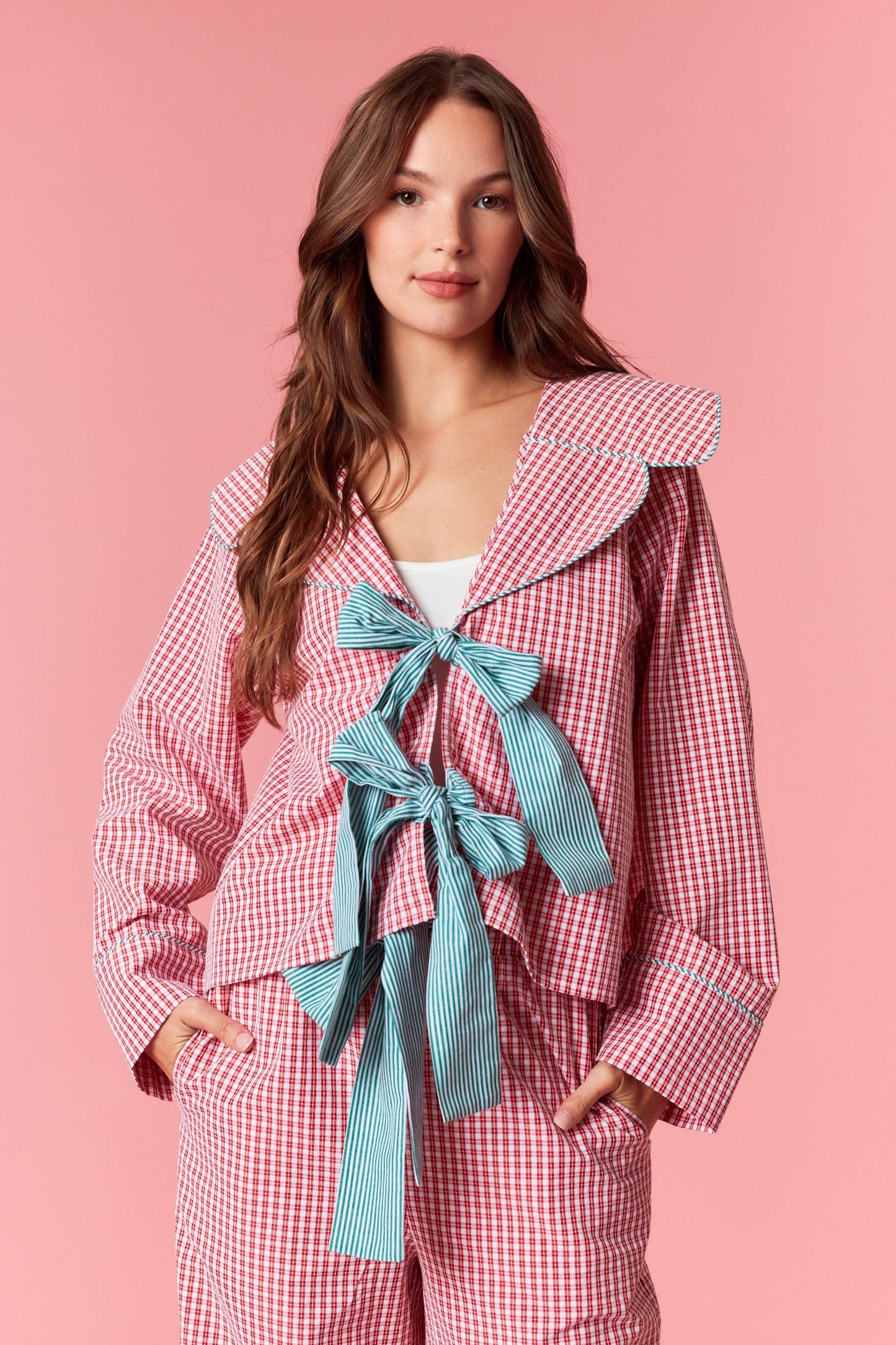 Merry Berry Gingham Plaid Set