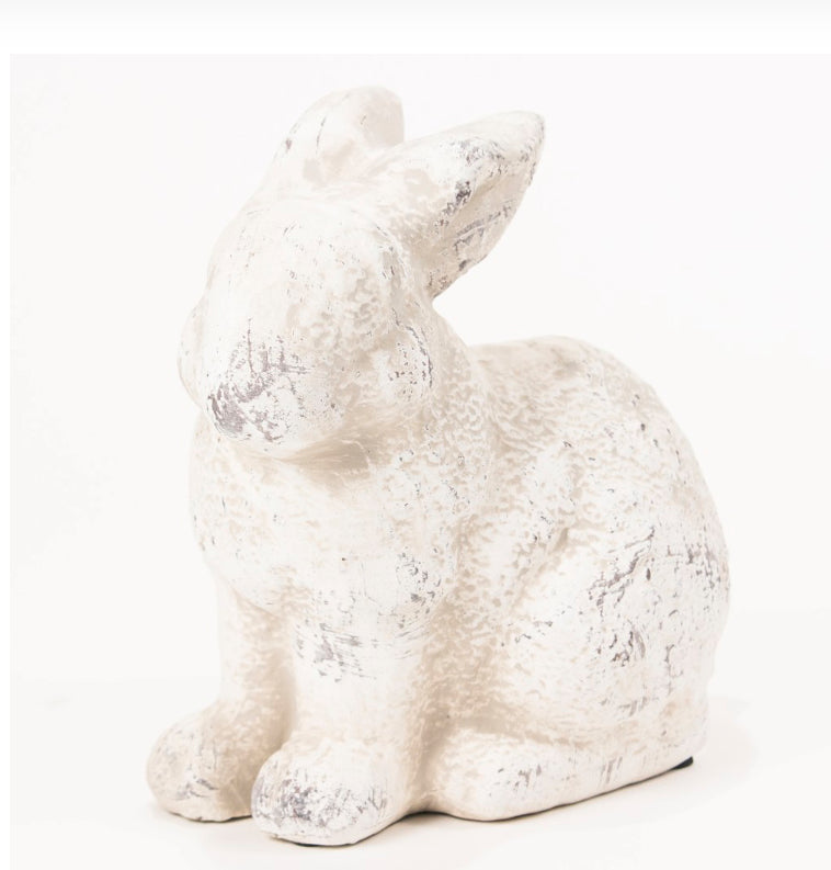 Sitting Bunny Stone Decor