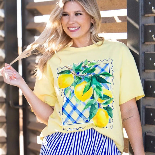 Squeeze the Day Yellow Tee