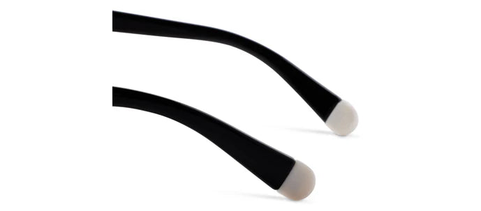 Peepers Beverly Shores Bifocal Sunglasses in black with white rubber-tipped arms. Includes Blue Light Focus lenses to reduce eye strain. Available sizes: 2.00, 2.50, 3.00.
