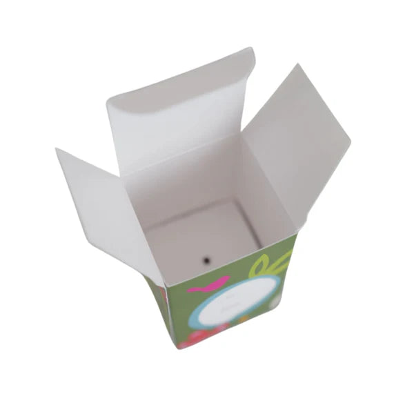 Open "Especially for You Gift Box" in green with colorful designs. Available sizes: small, medium, large.