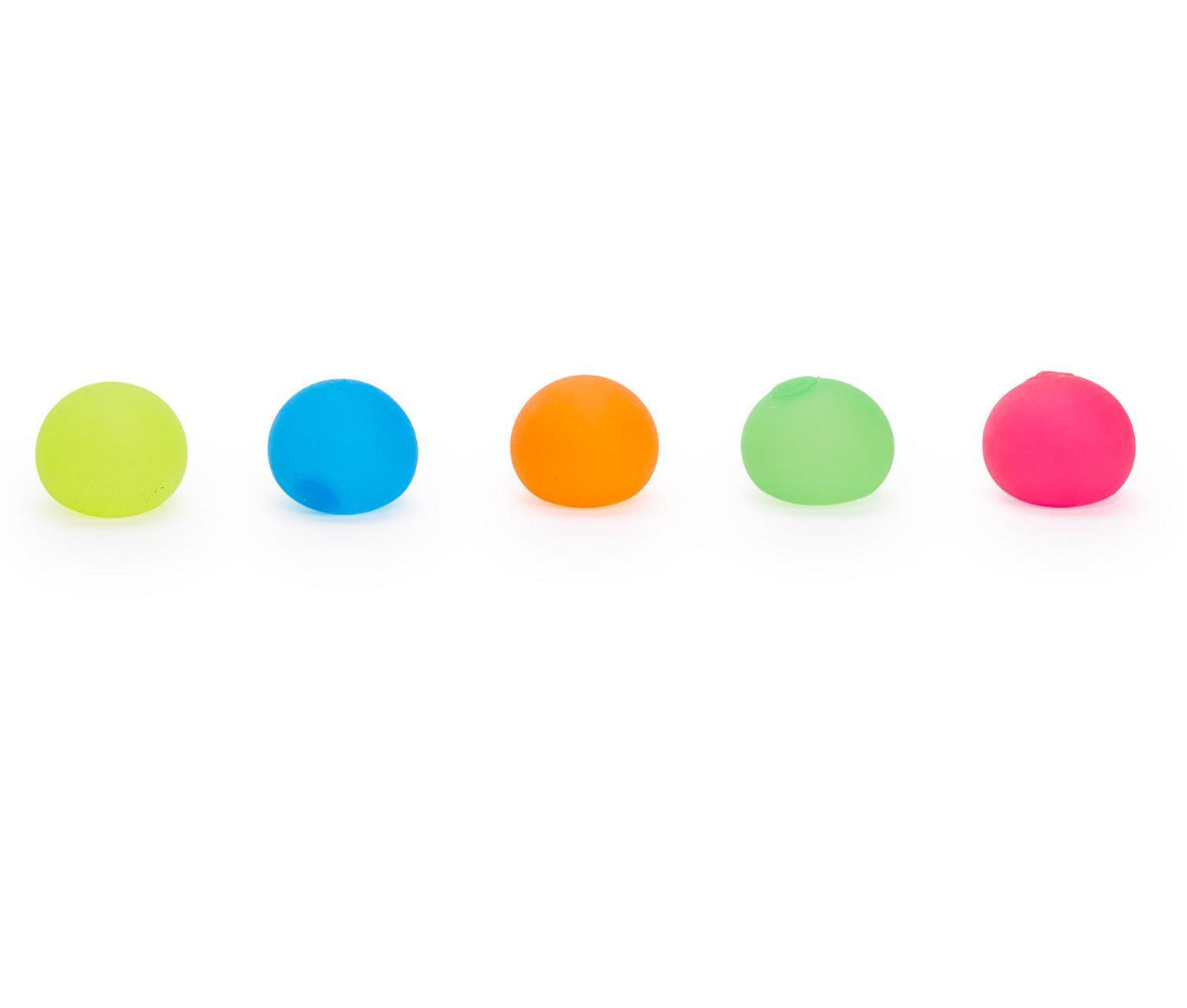 Blob Squishy Balls are available in a vibrant assortment of five colors: lime green, sky blue, orange, mint green, and hot pink. These balls are incredibly squishy and enjoyable to play with. Available in one standard size suitable for all ages.