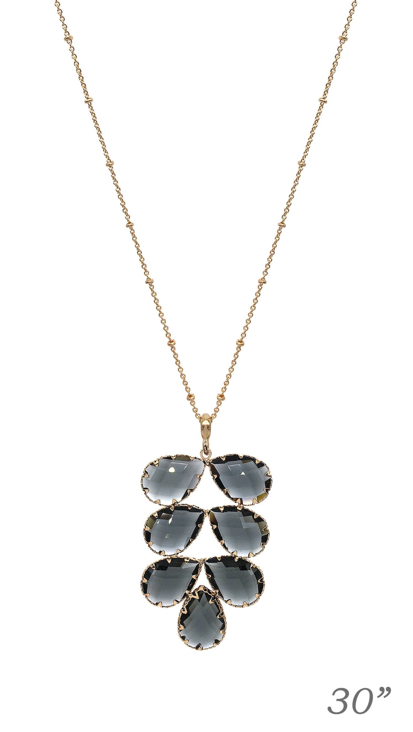 Dezie Black Diamond Necklace