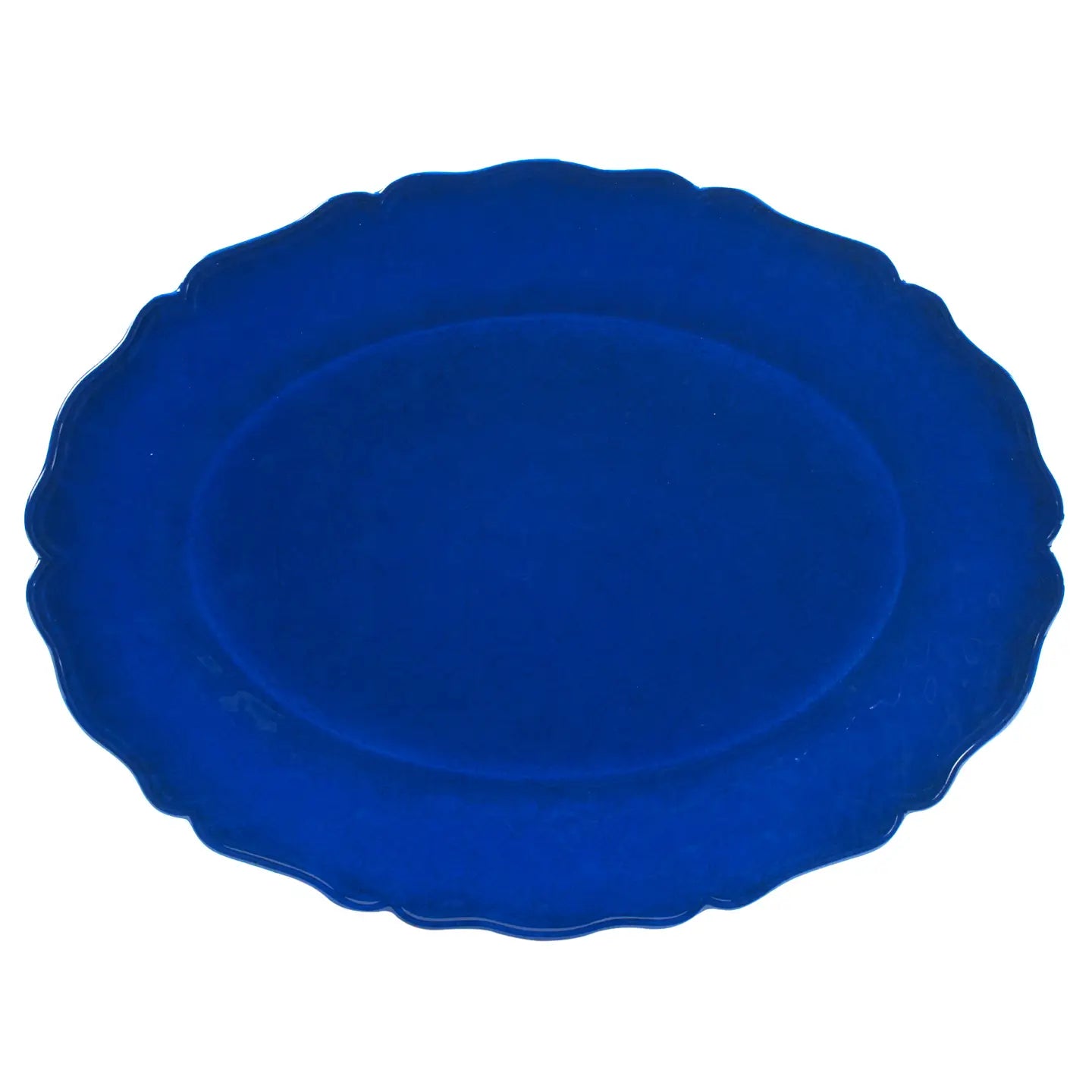 Isabella Blue Melamine Oval Platter