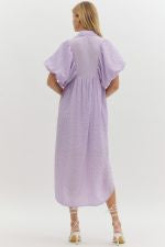 Flowing Lavender Midi Dress