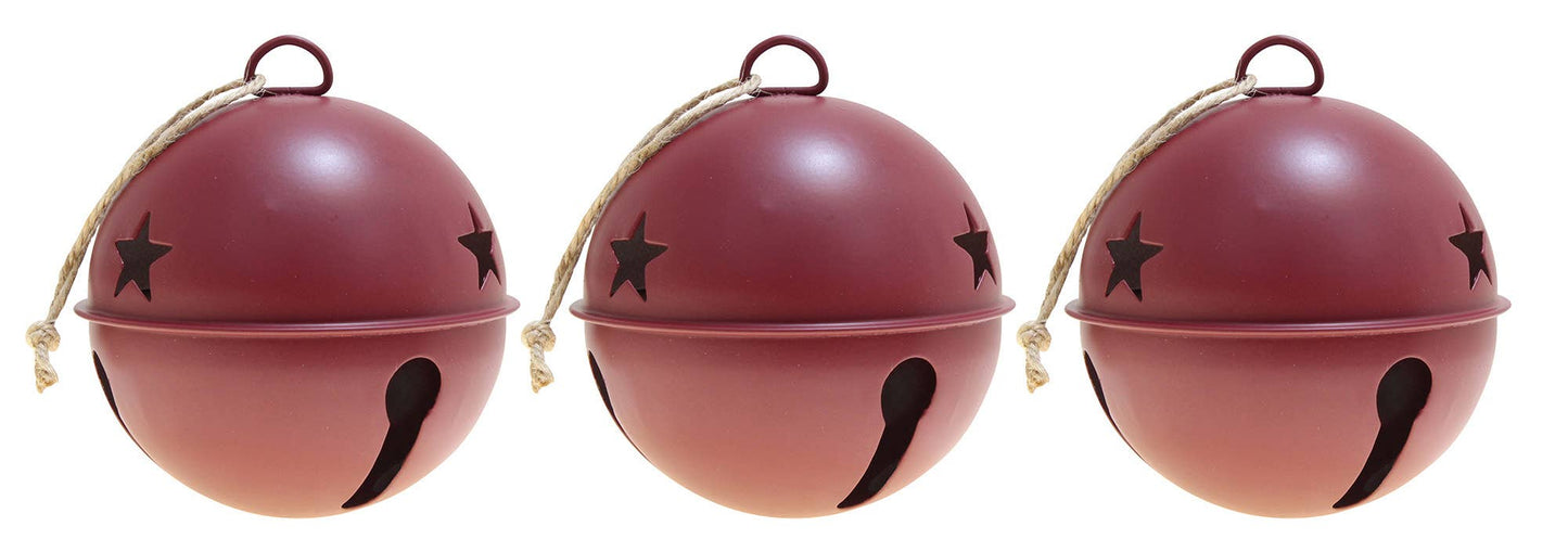 Jingle Bell Ornaments (Red) - 3 Pack