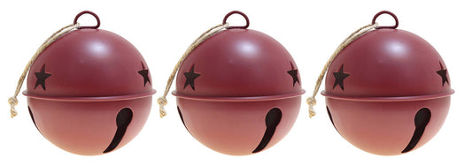 Jingle Bell Ornaments (Red) - 3 Pack