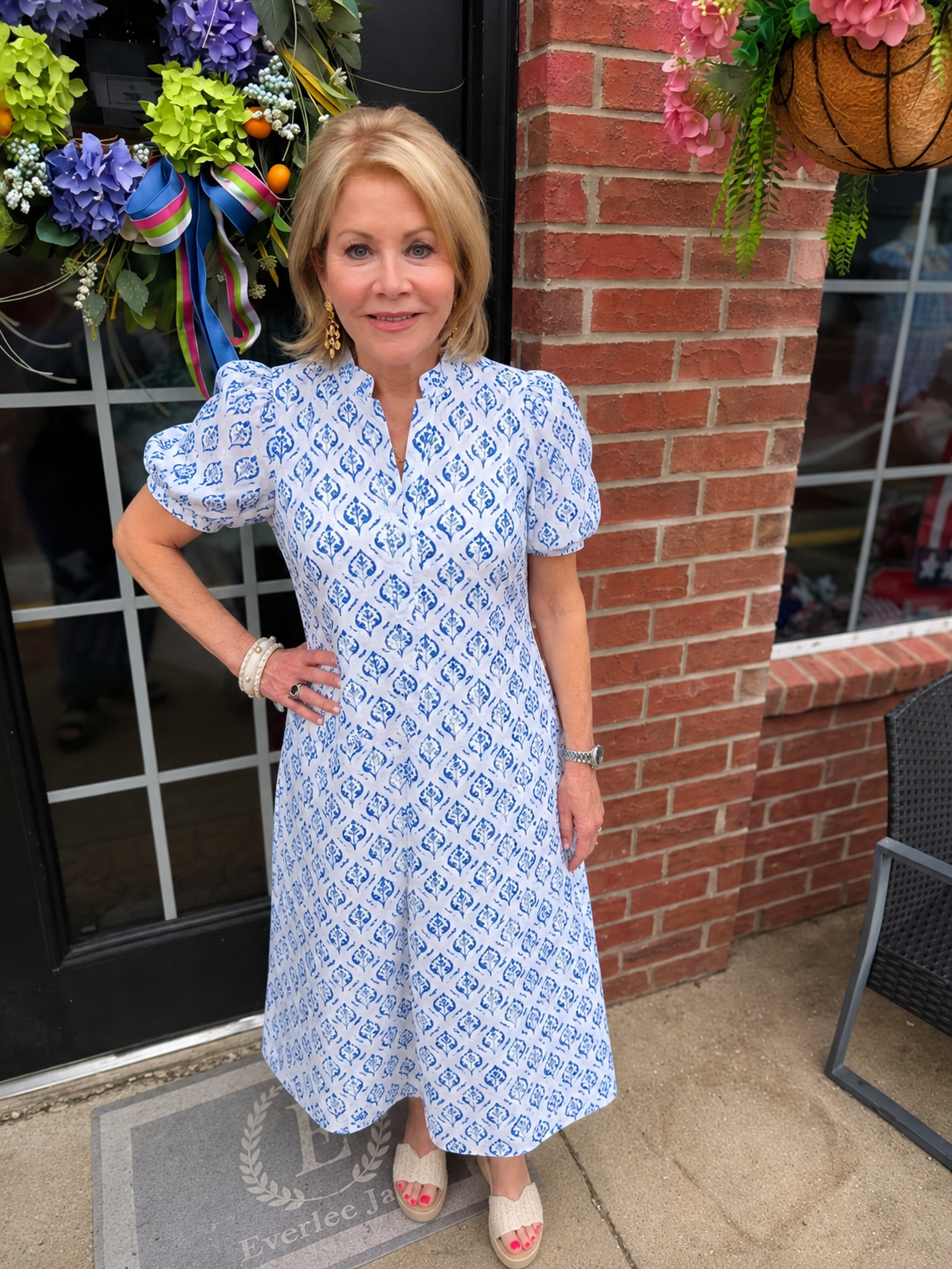 cobalt blue and white dress & Button Down Midi – Everlee Jane or a Bali Belt Mela Black Sequin Long A Line dresses Color:Khaki (6)