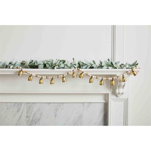 Wood Bead Bell Garland