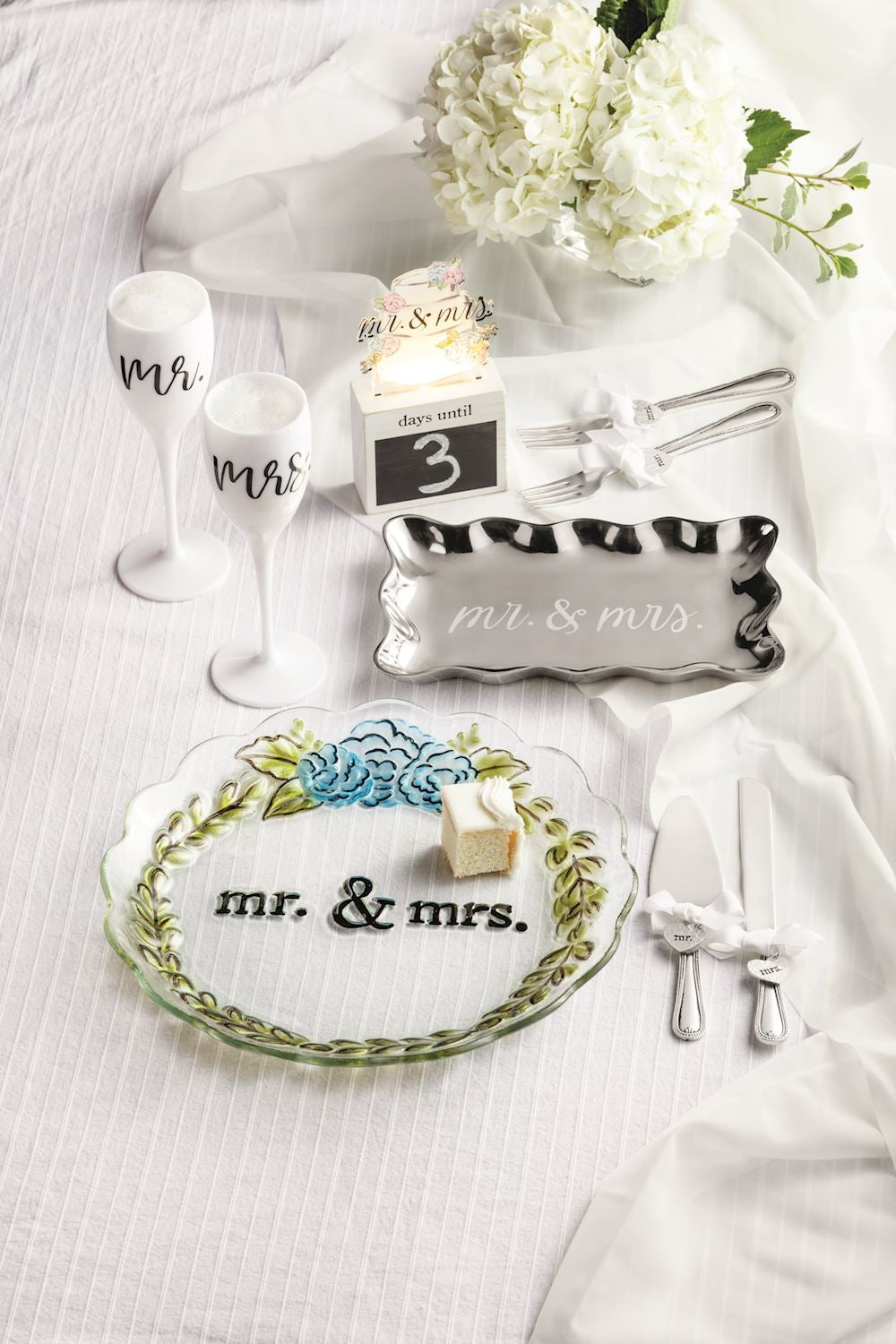 Mr. & Mrs. Etched Metal Tray