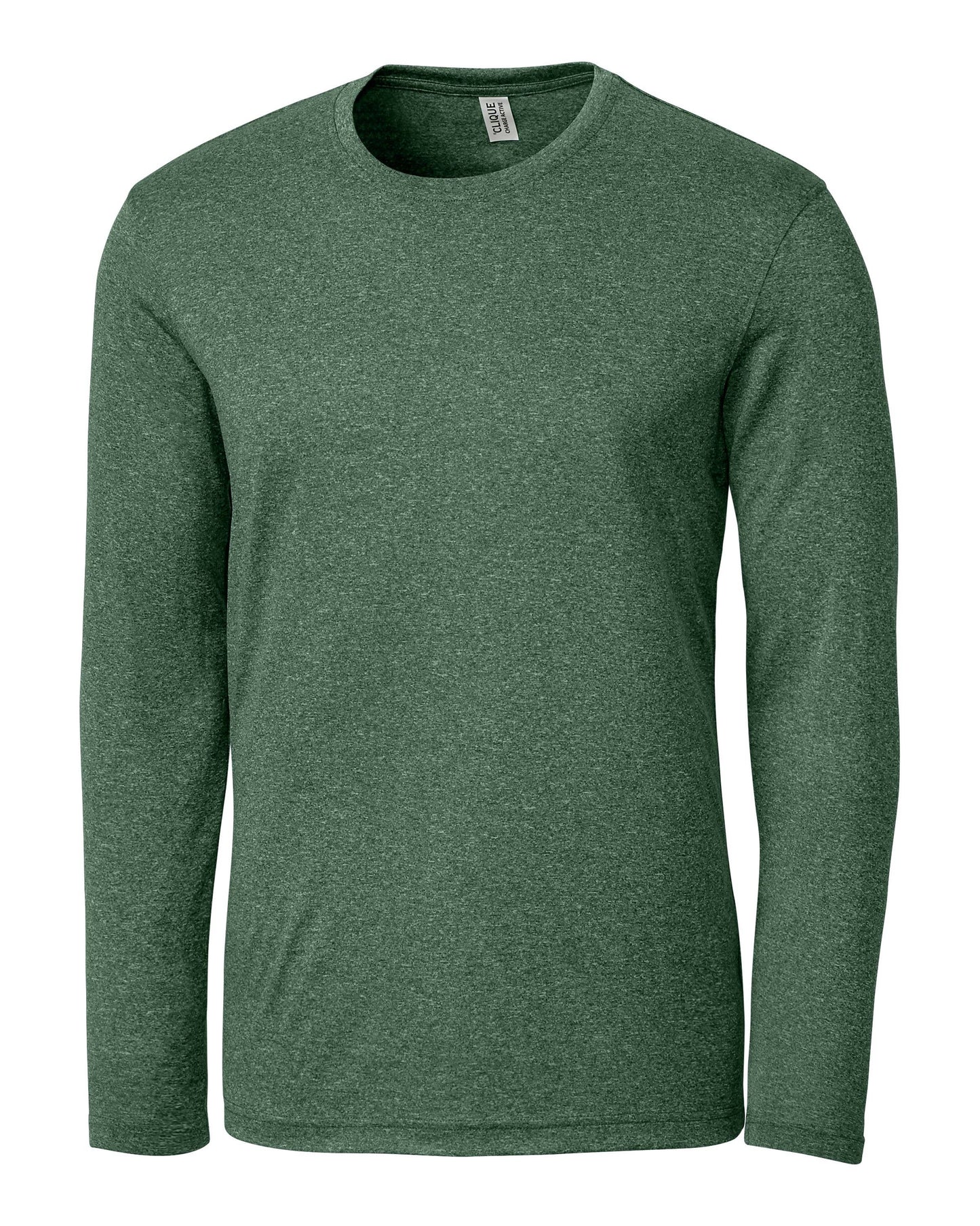 Charge Active Men's Long Sleeve Green Heather Tee