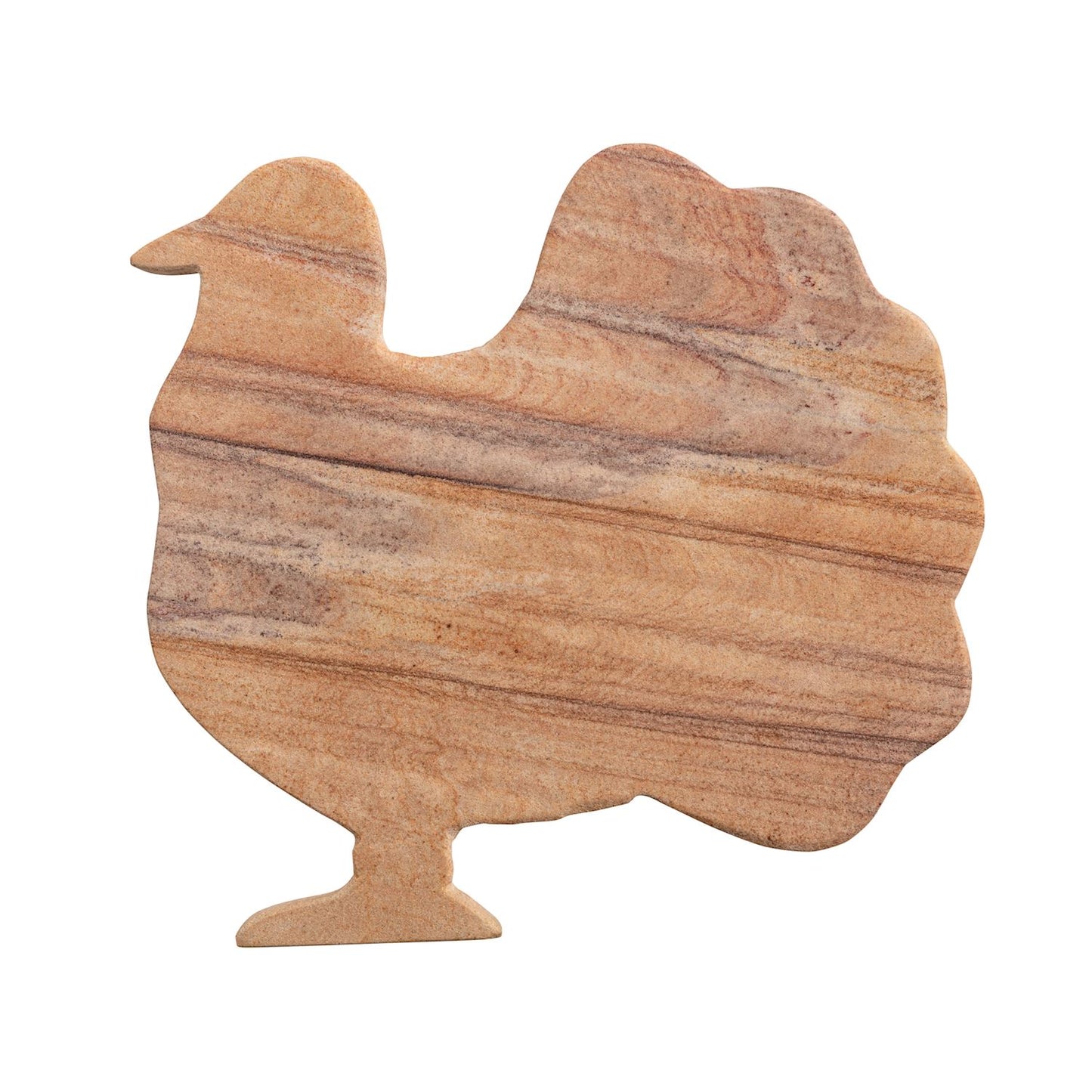Set of turkey-shaped mini marble boards from the Gather collection. Sizes: 5"x7".