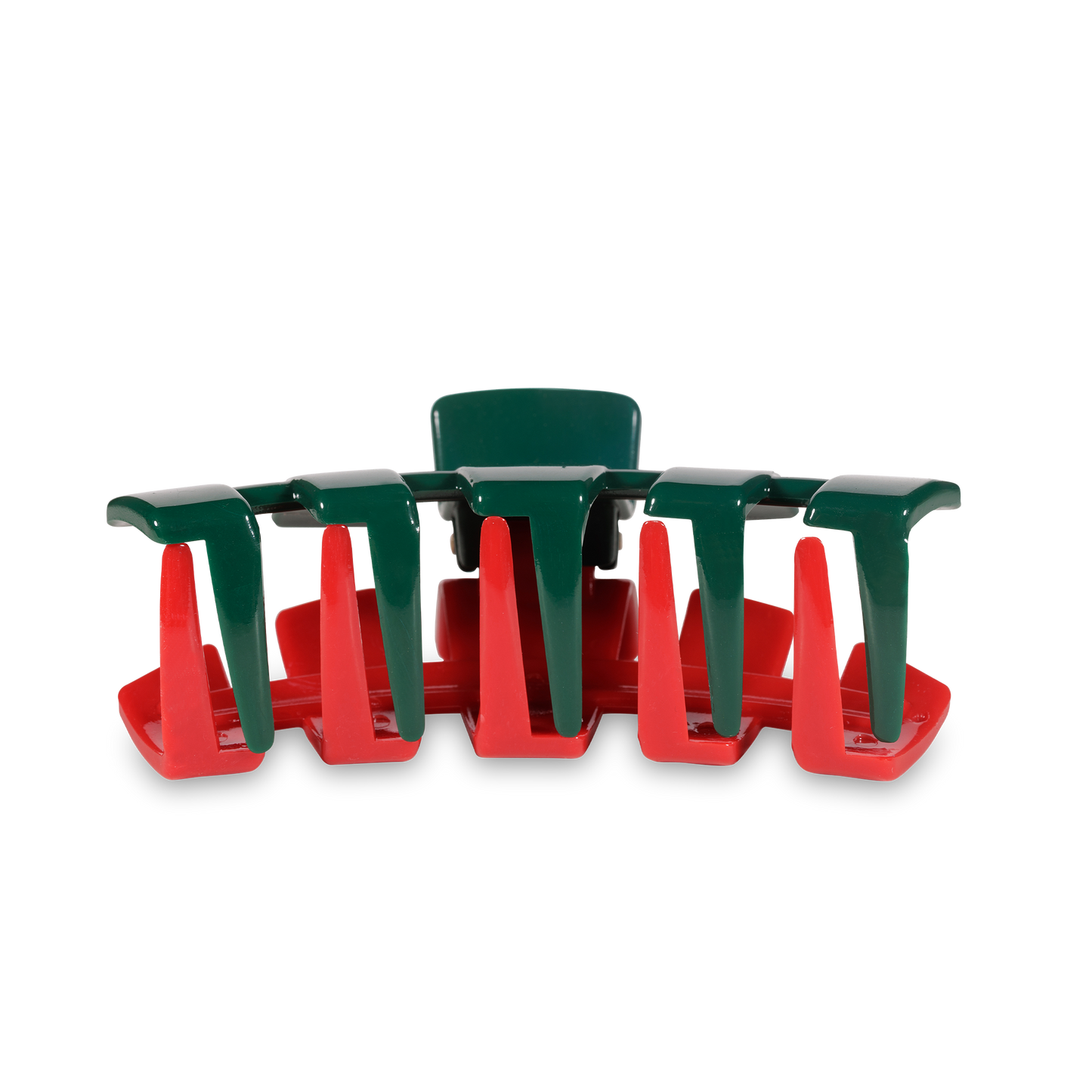 Classic Hair Clip | Large | Red and Green