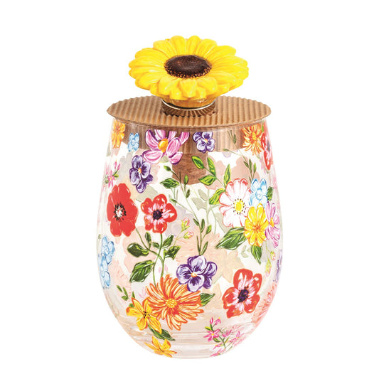 Wine Glass & Topper Set