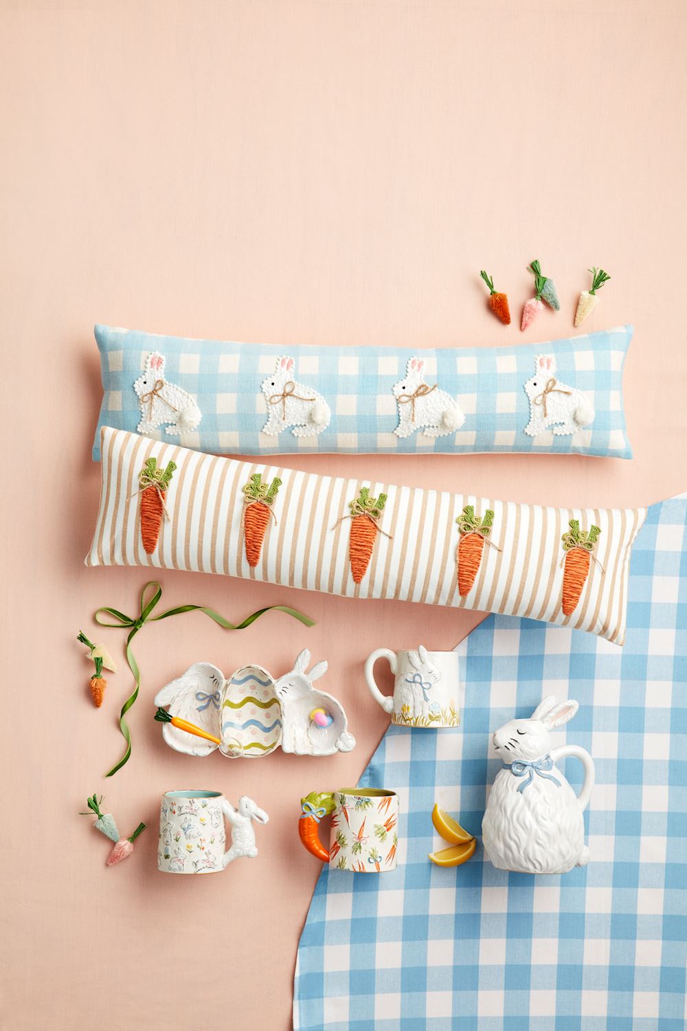 Hand-Painted Bunny Pitcher