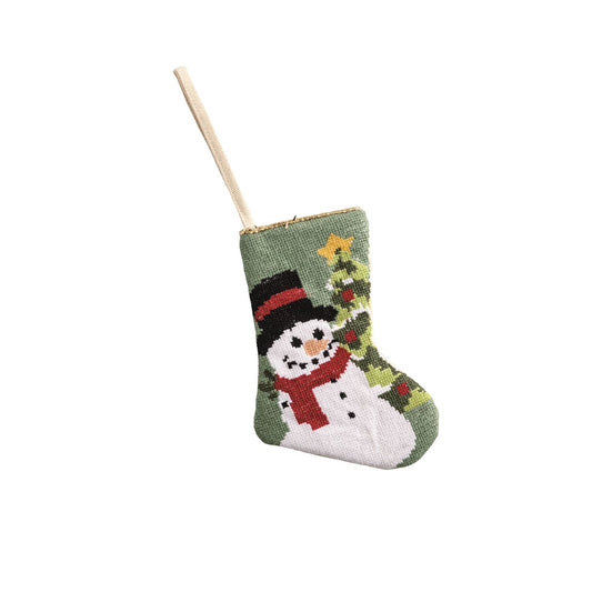 Mini Needlepoint Stocking Ornaments