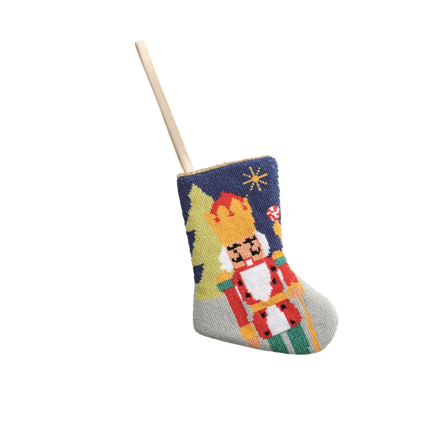 Mini Needlepoint Stocking Ornaments