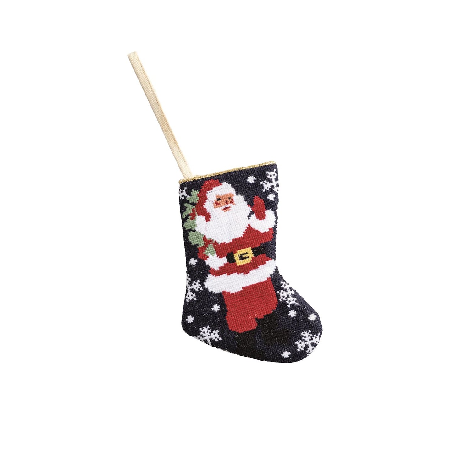Mini Needlepoint Stocking Ornaments