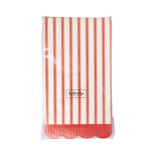 Red Striped Dinner Napkin