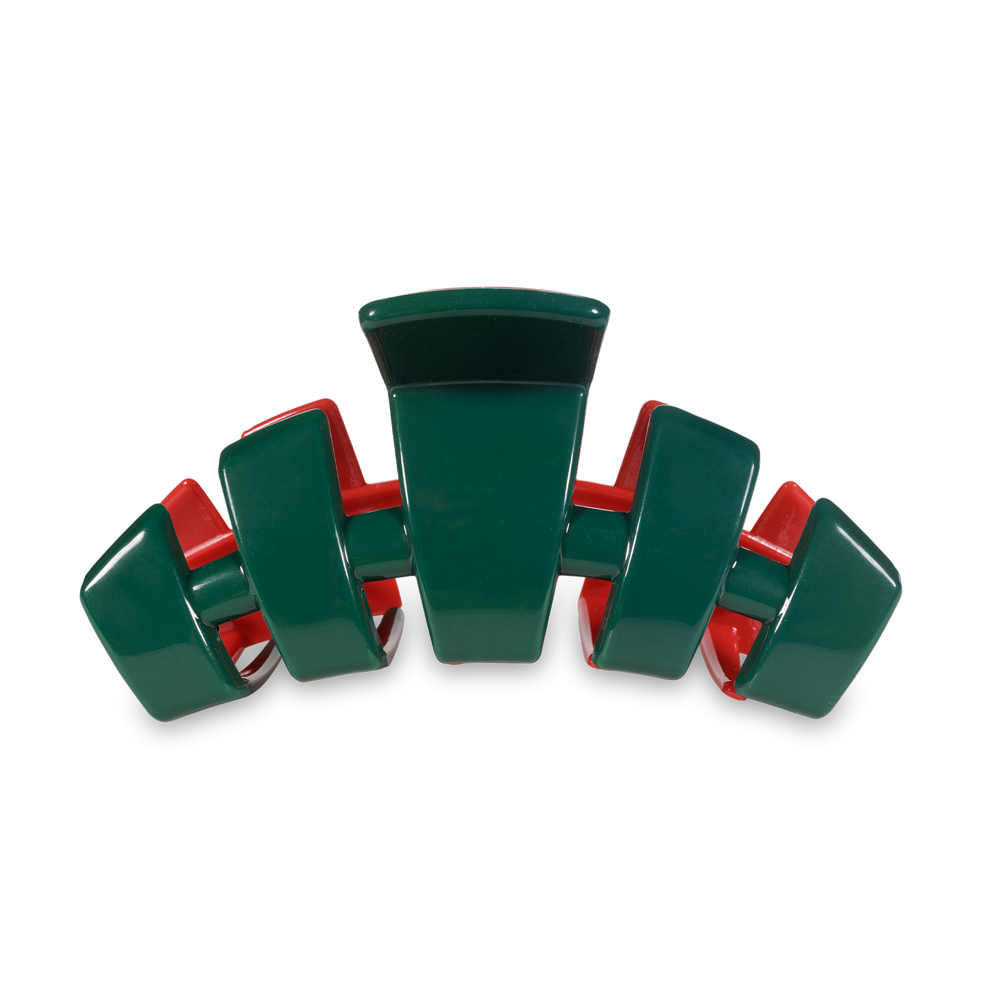Classic Hair Clip | Large | Red and Green