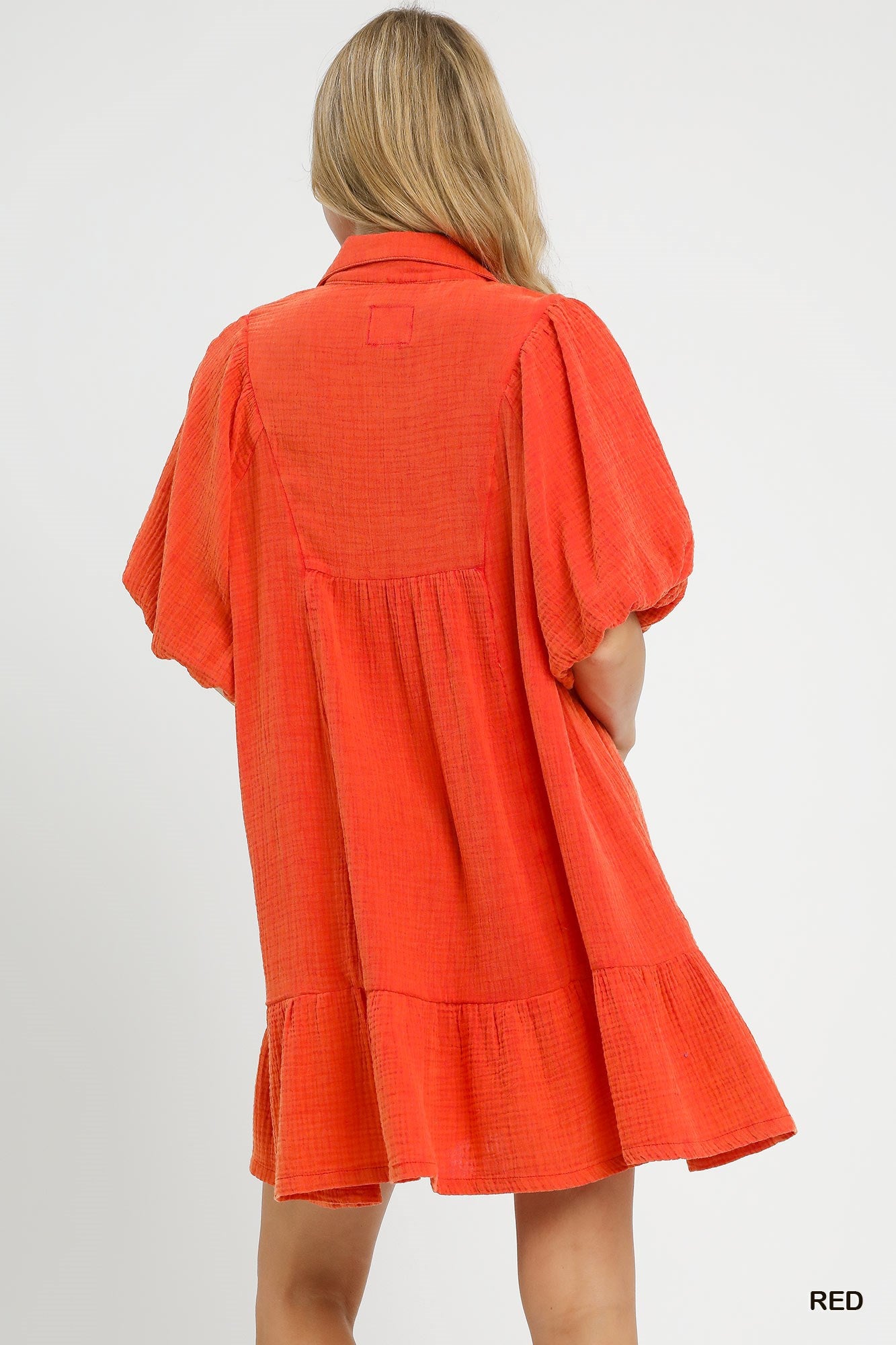 Ember Mineral Wash Babydoll Dress