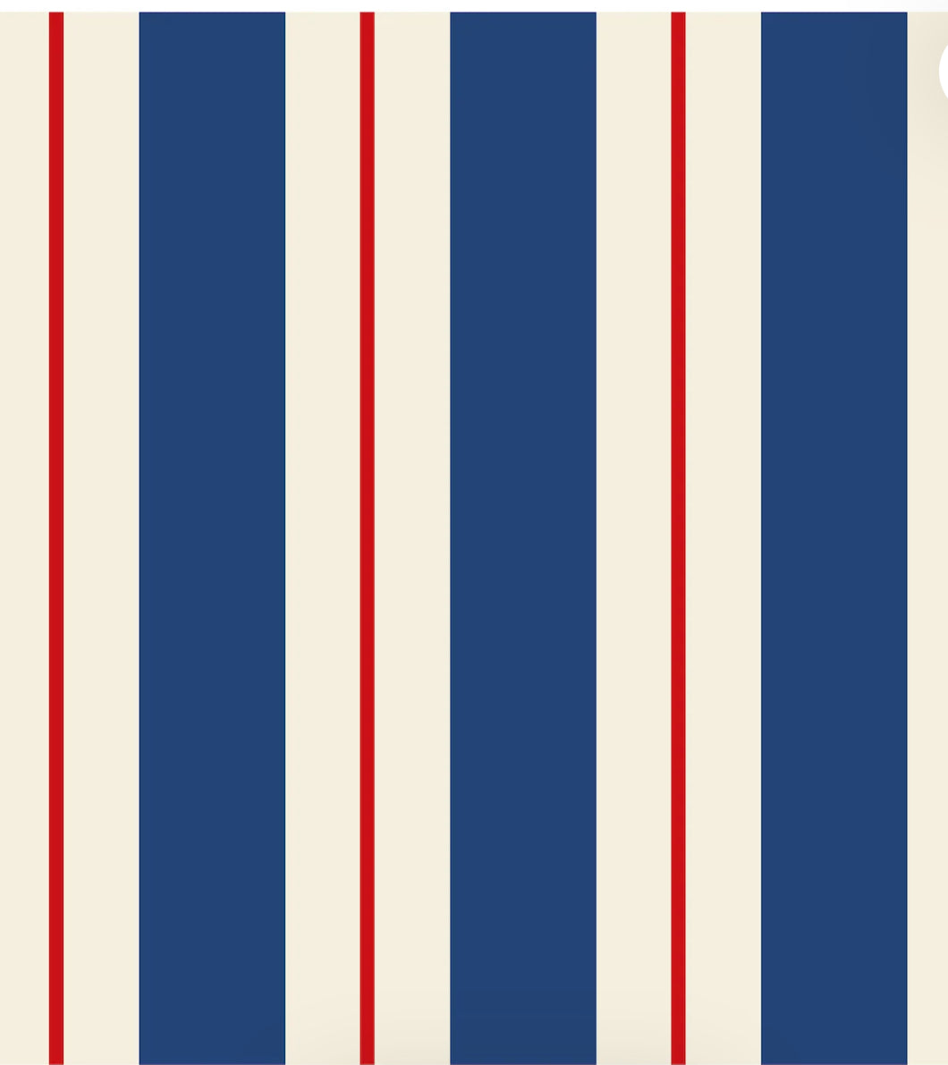 13 x 16 16 count, napkins, navy and red striped