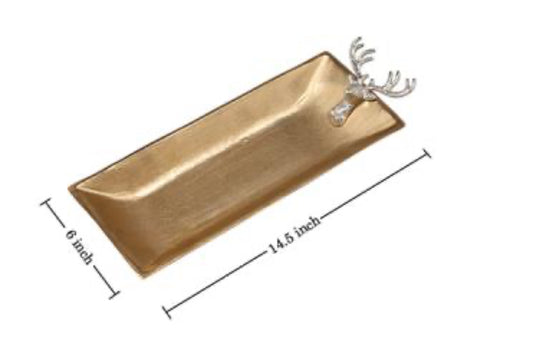 Gold Deer Texture tray