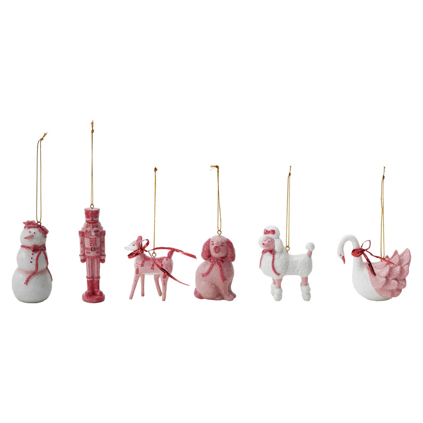 Festive Resin Christmas Ornaments