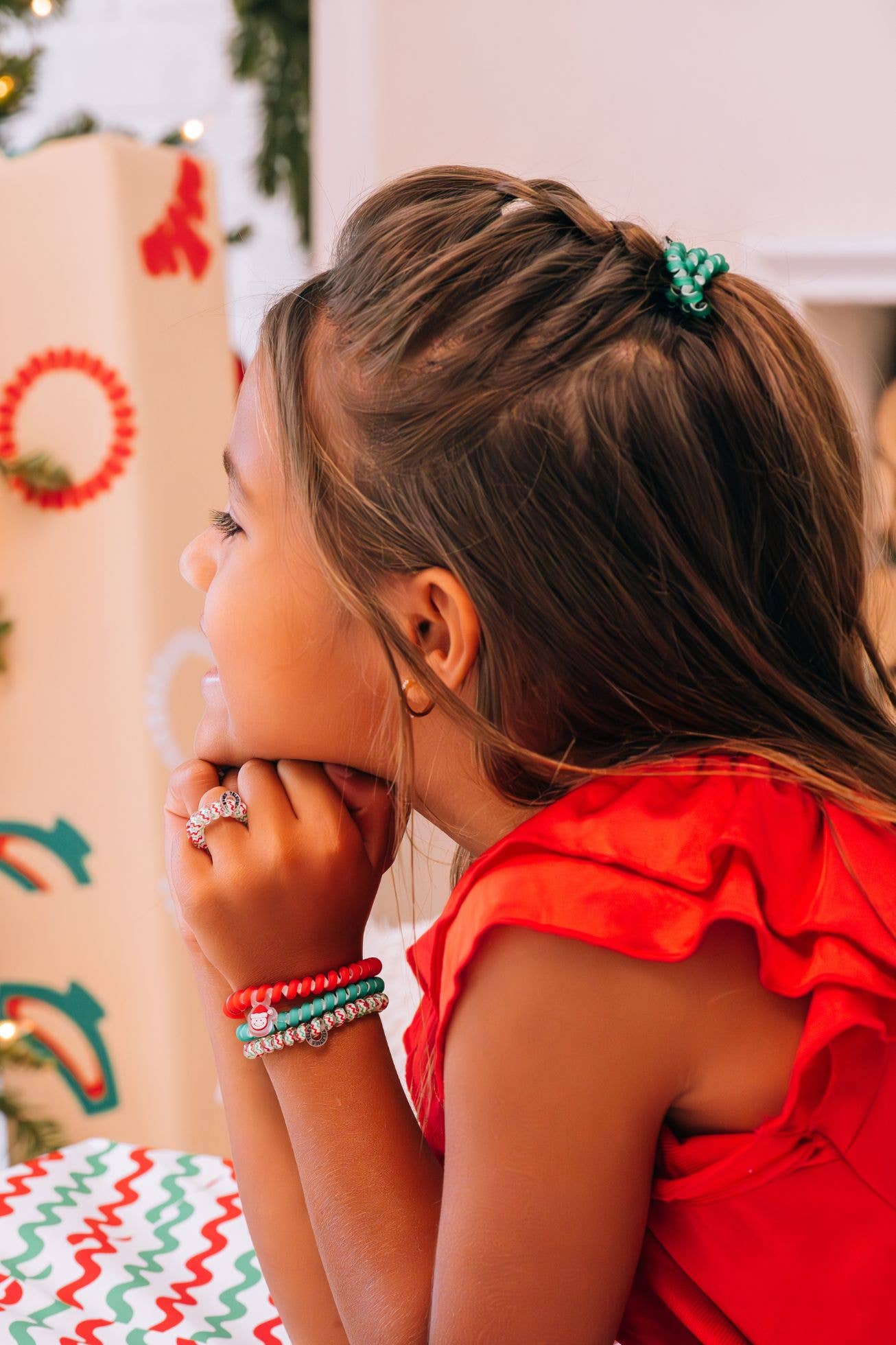 Spiral Hair Coils | Santa Baby Hair Ties