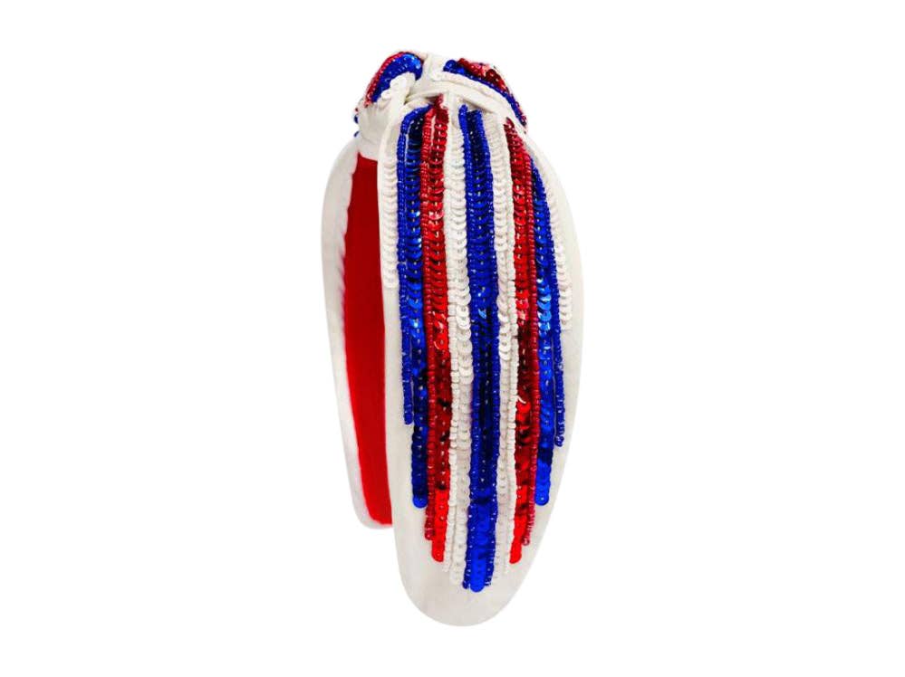 Sequin Stripe Knot Headband