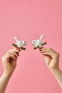 “Bestie Birds Love Dove Minis” figurines on a green branch, available in mini size.