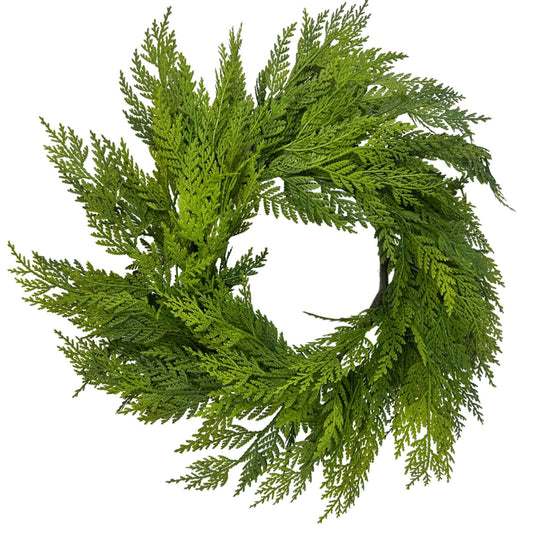 Real Touch Port Orford Cedar Wreath 17"