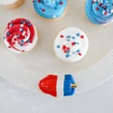 Keep Cool! Minis popsicle in red, white, and blue. Available in mini size only.