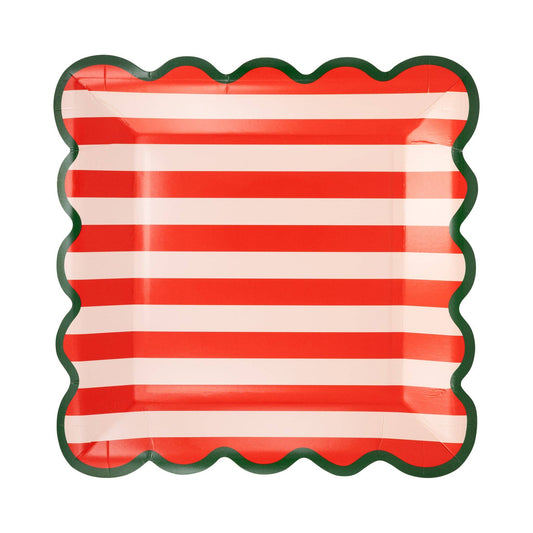 Joy Striped Plates