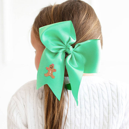 Gingerbread Mint Kids' Hair Bow